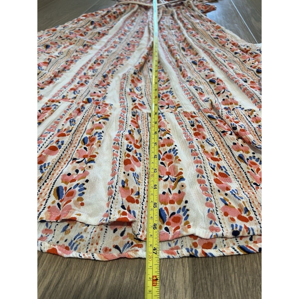 Margaux Riviera Boho Floral Bohemian Chic Resort Wear Coastal Luxe Maxi Dress L - Picture 10 of 11